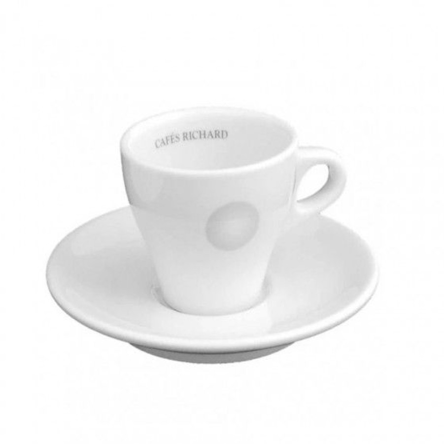 Accessoires Comptoi Rsrichard Mug Et Tasse | Tasse Cappuccino Et Soucoupe Perle Noire 16Cl