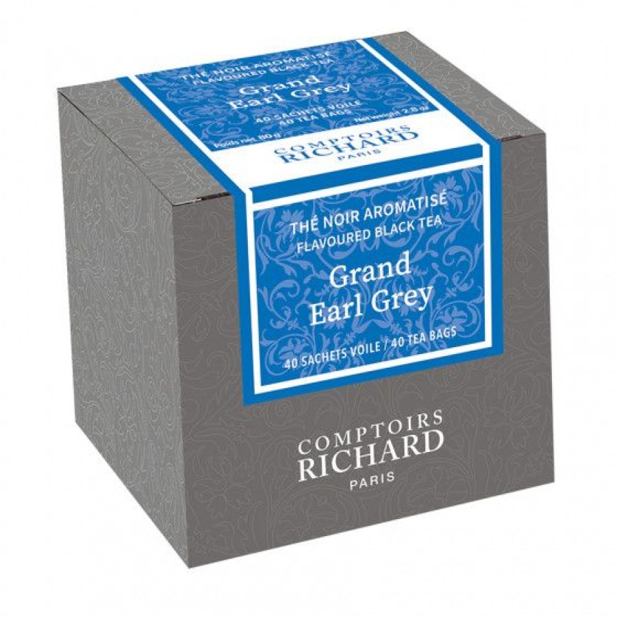 The Et Infusion Comptoi Rsrichard The Aromatise | The Noir Grand Earl Grey Sachets Voile X40