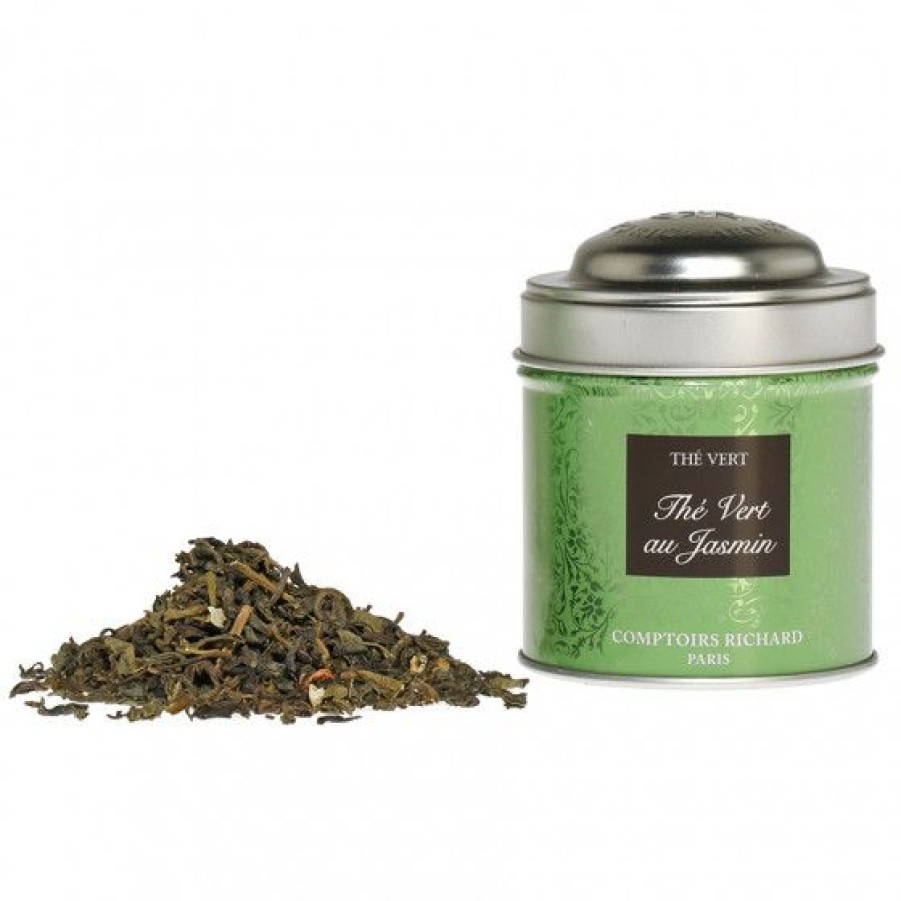 The Et Infusion Comptoi Rsrichard The Pure Origine | The Vert Au Jasmin Boite Metal Vrac 25G