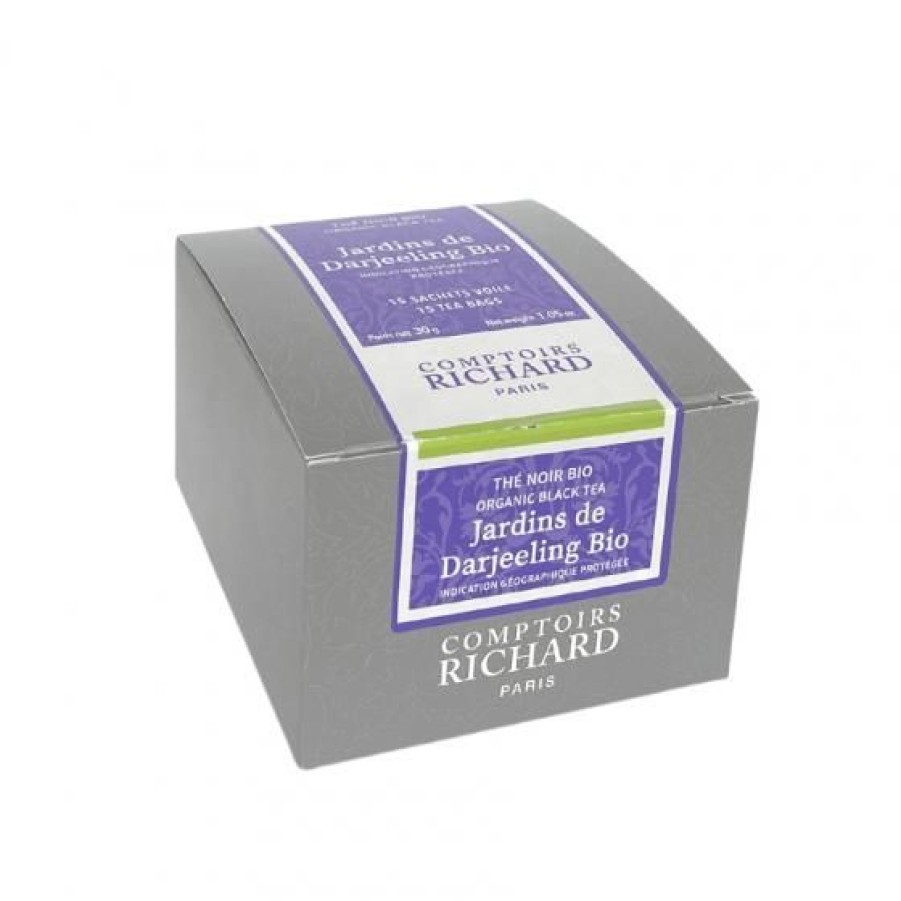 The Et Infusion Comptoi Rsrichard The Pure Origine | The Noir Jardins De Darjeeling Bio Sachets Voile X15