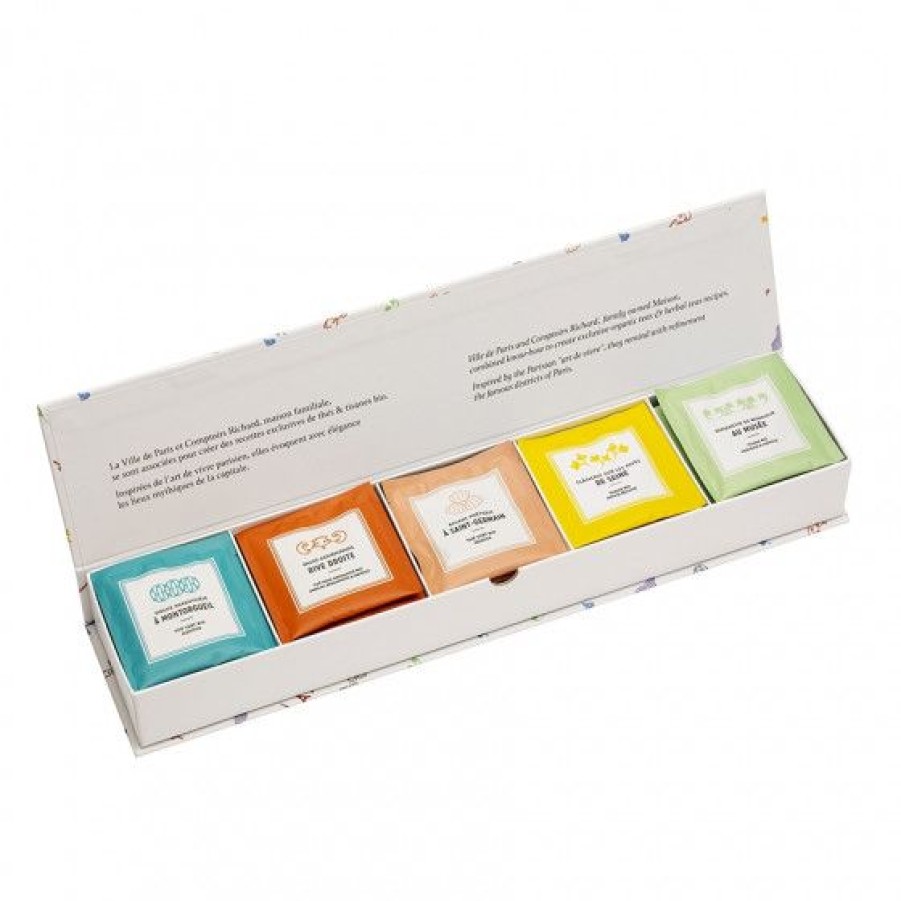 The Et Infusion Comptoi Rsrichard Coffret The | Coffret Des Arts Thes & Tisanes Bio Assortis Sachets Mousseline X25