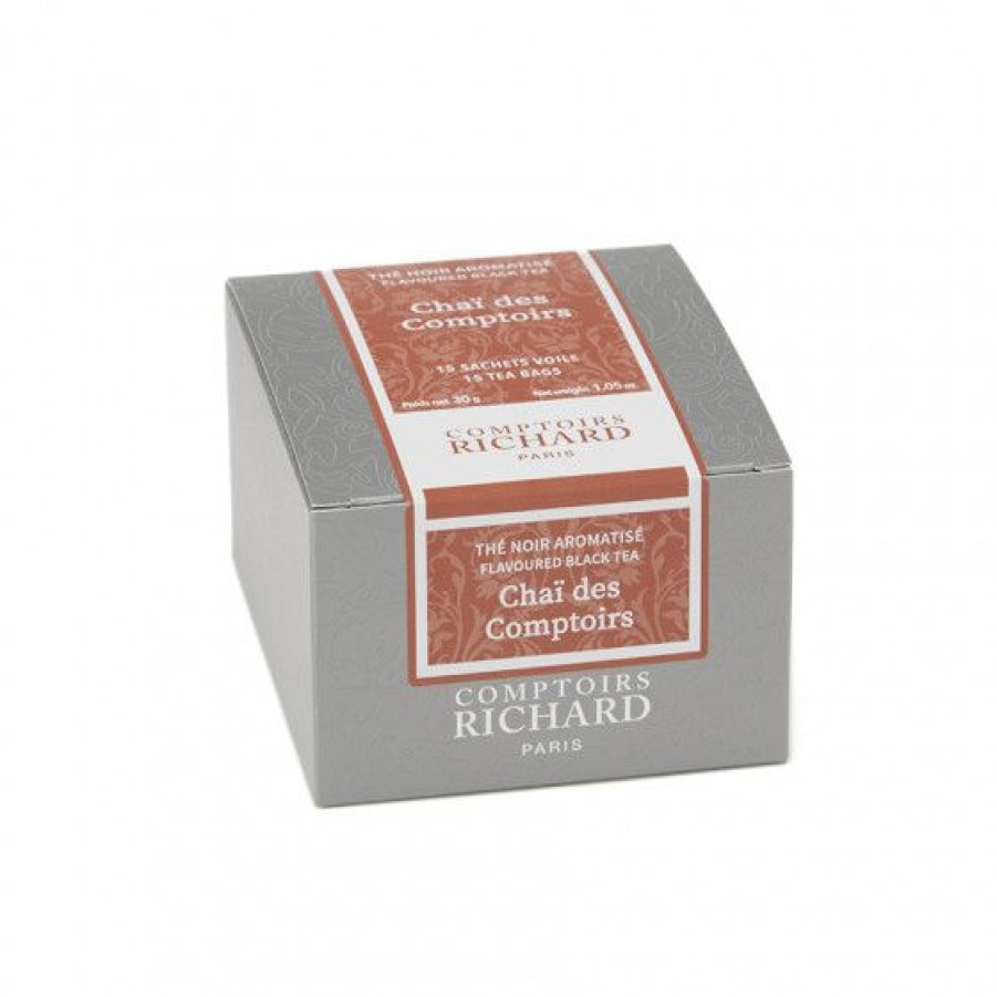 The Et Infusion Comptoi Rsrichard The Aromatise | The Noir Chai Des Comptoirs Sachets Voile X15