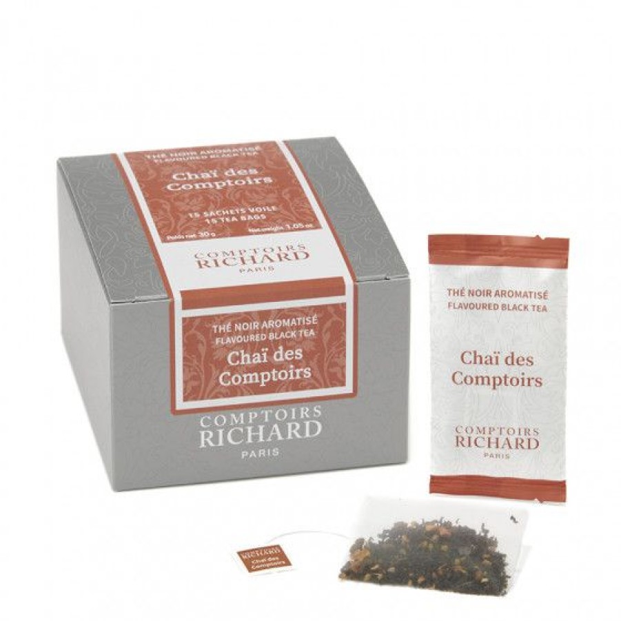 The Et Infusion Comptoi Rsrichard The Aromatise | The Noir Chai Des Comptoirs Sachets Voile X15