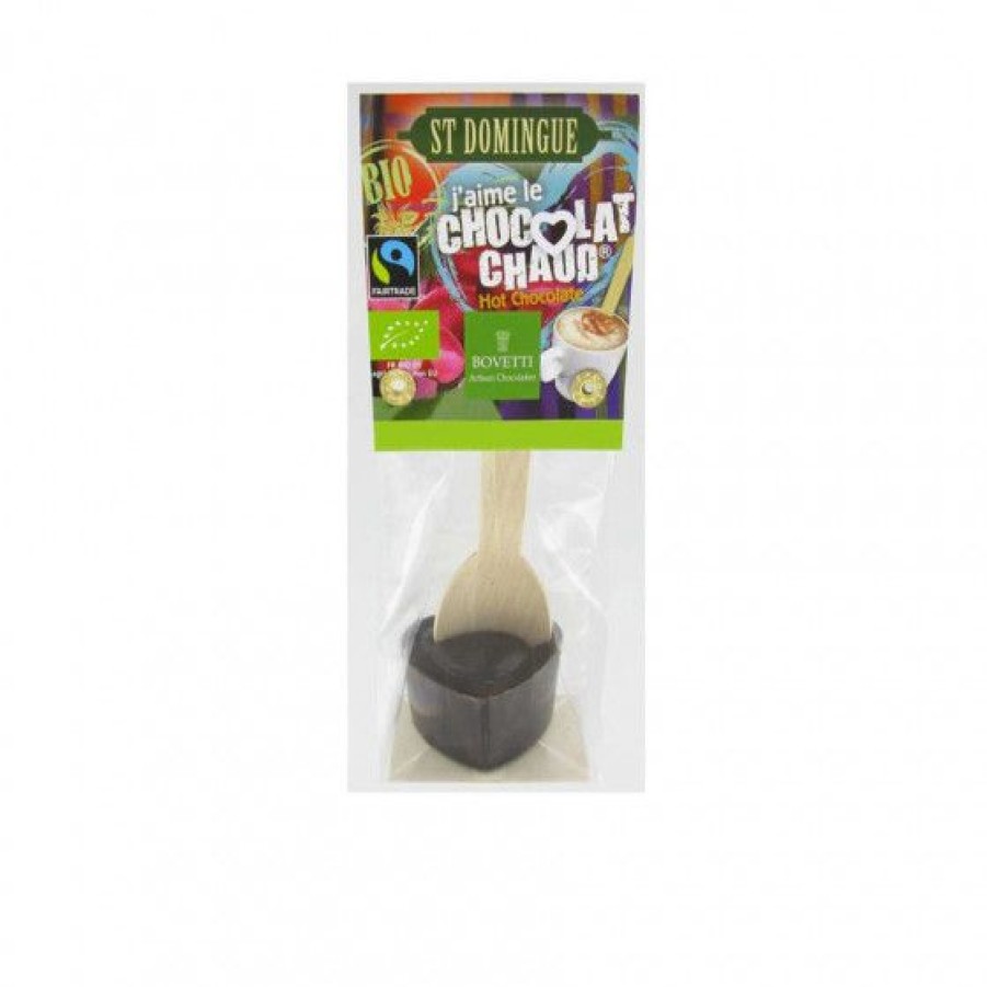 Epicerie Sucree Comptoi Rsrichard Chocolat | Cuillere "J'Aime Le Chocolat Chaud Noir" St Domingue Bio 35G