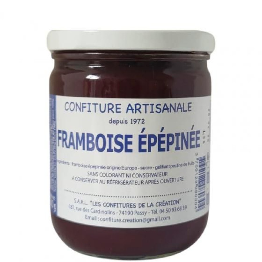 Epicerie Sucree Comptoi Rsrichard Confiture Et Pate A Tartiner | Confiture Framboise Epepinee Les Confitures De La Creation 500G