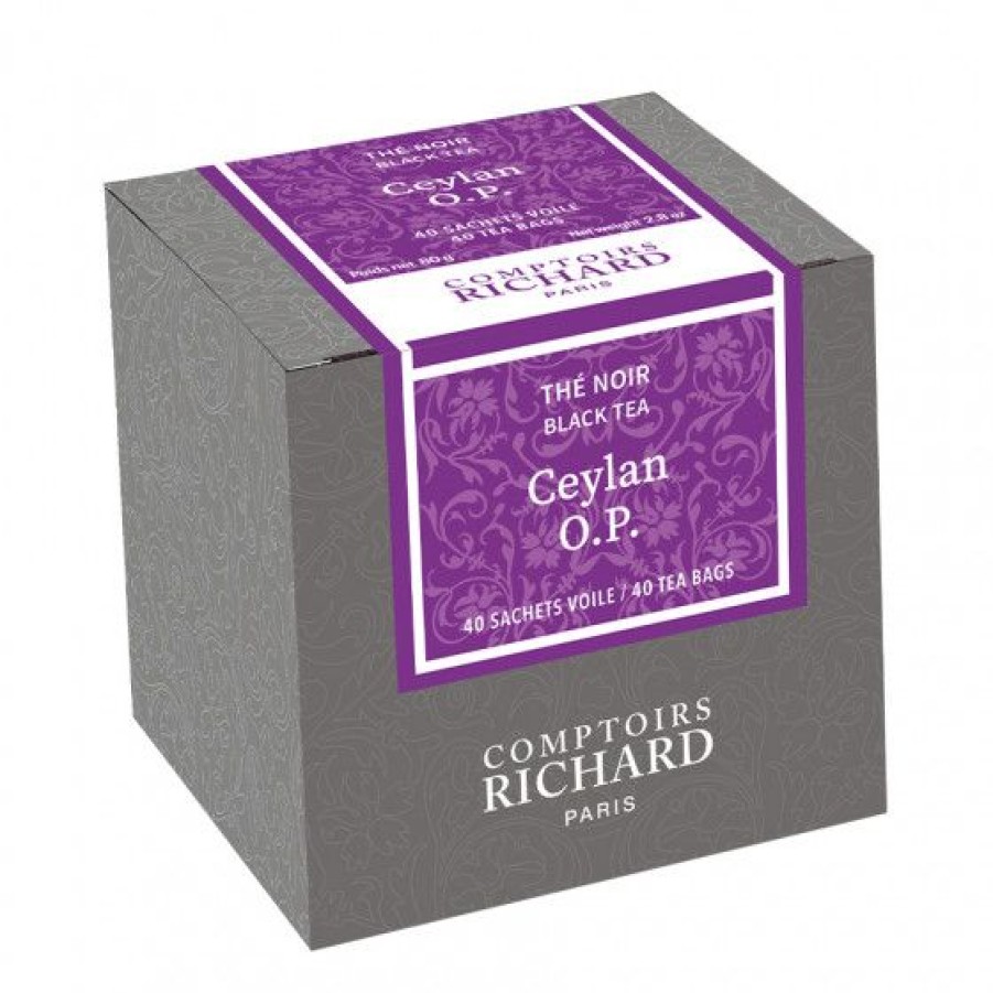 The Et Infusion Comptoi Rsrichard The Pure Origine | The Noir Ceylan Op Sachets Voile X40