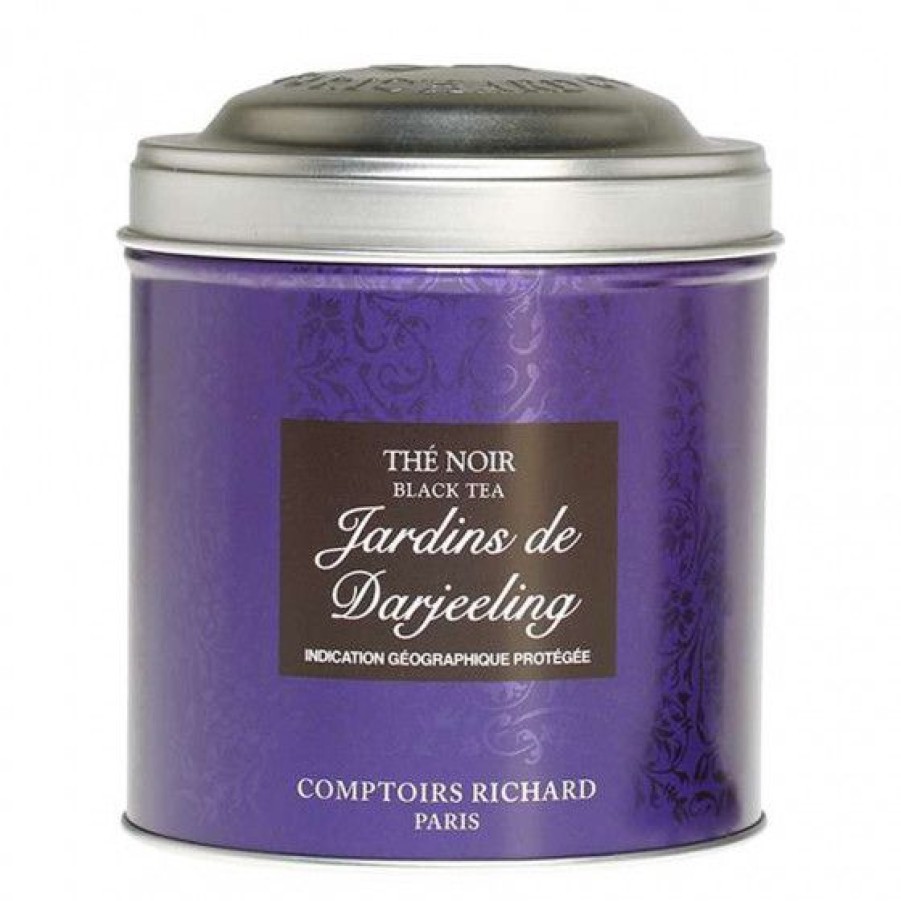 The Et Infusion Comptoi Rsrichard The Pure Origine | The Noir Jardins De Darjeeling Boite Metal Vrac 100G