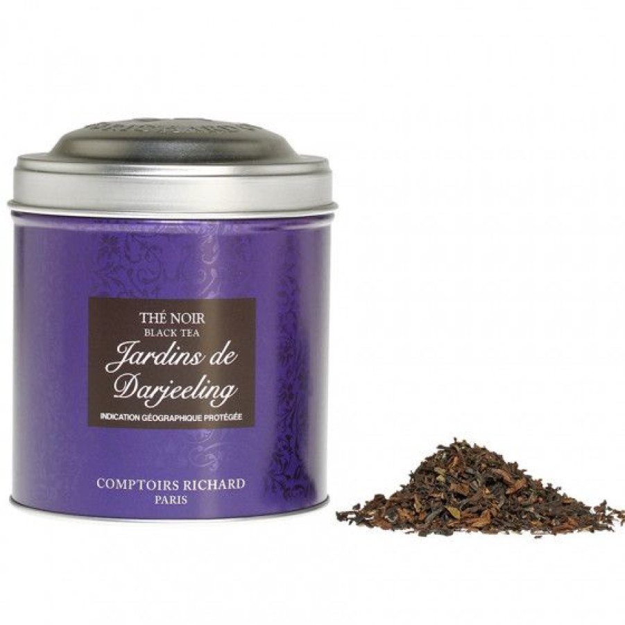 The Et Infusion Comptoi Rsrichard The Pure Origine | The Noir Jardins De Darjeeling Boite Metal Vrac 100G