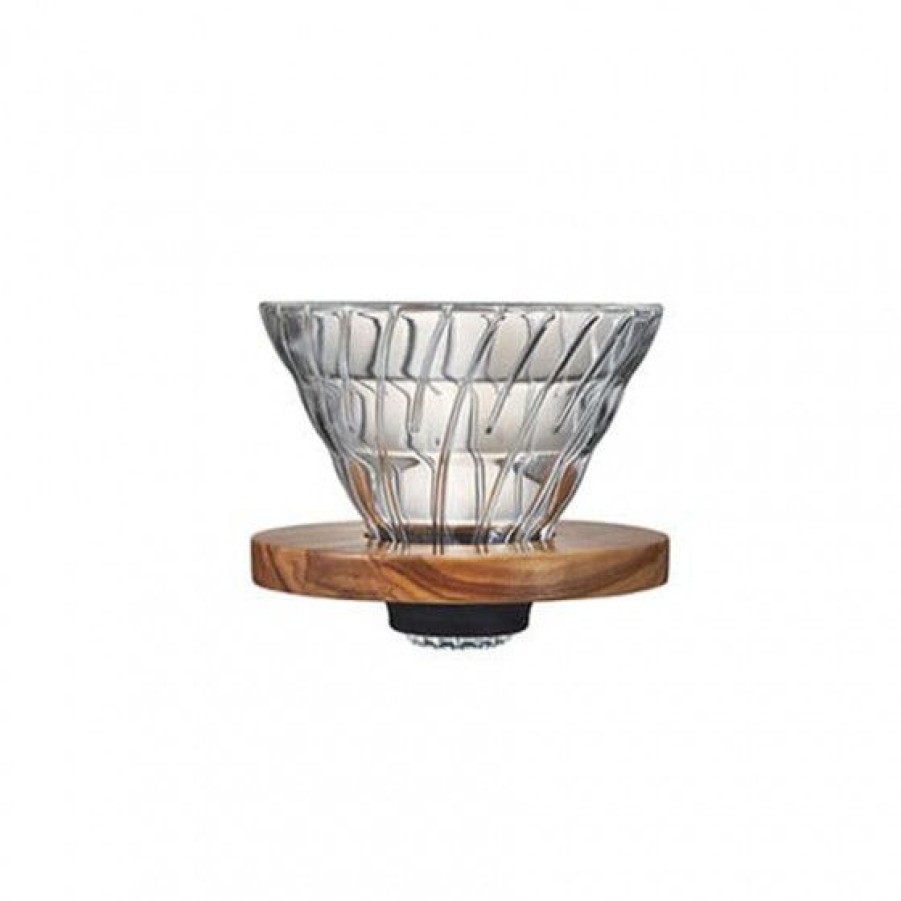 Machine Et Cafetiere Comptoi Rsrichard Cafetiere A Filtration Douce | Dripper Hario V60 En Verre Et Olivier 1 A 4 Tasses