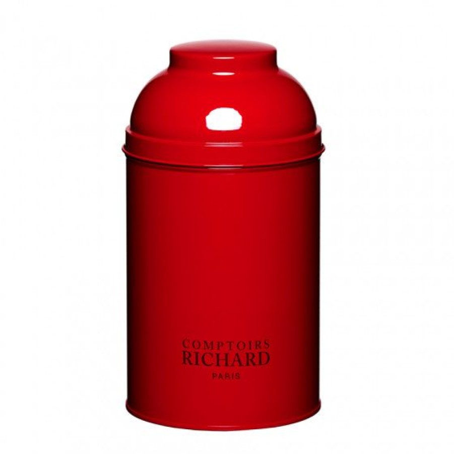 Accessoires Comptoi Rsrichard Boite De Conservation The | Boite Vide Laquee Dome Rouge