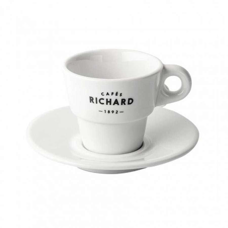 Accessoires Comptoi Rsrichard Mug Et Tasse | Set De 6 Tasses Et Soucoupes The Zinc Blanche 20Cl