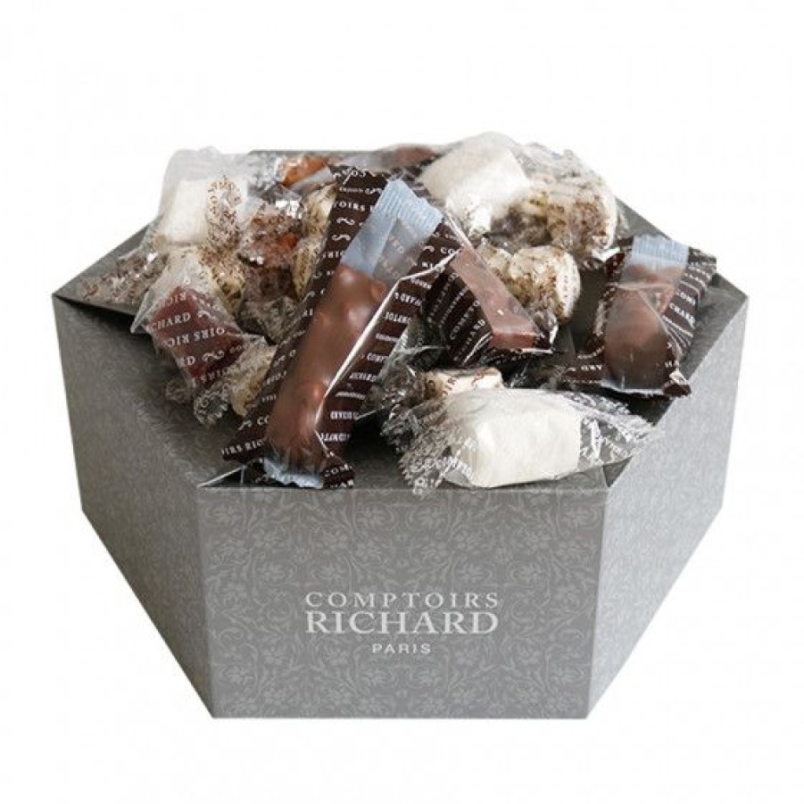 Epicerie Sucree Comptoi Rsrichard Coffret Et Offre Decouverte | Coffret Fleur Gourmand Garni De Confiseries Assorties 515G