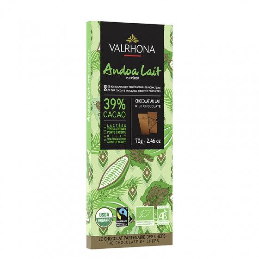 Epicerie Sucree Comptoi Rsrichard Chocolat | Tablette De Chocolat Au Lait 39% Andoa Bio 70G