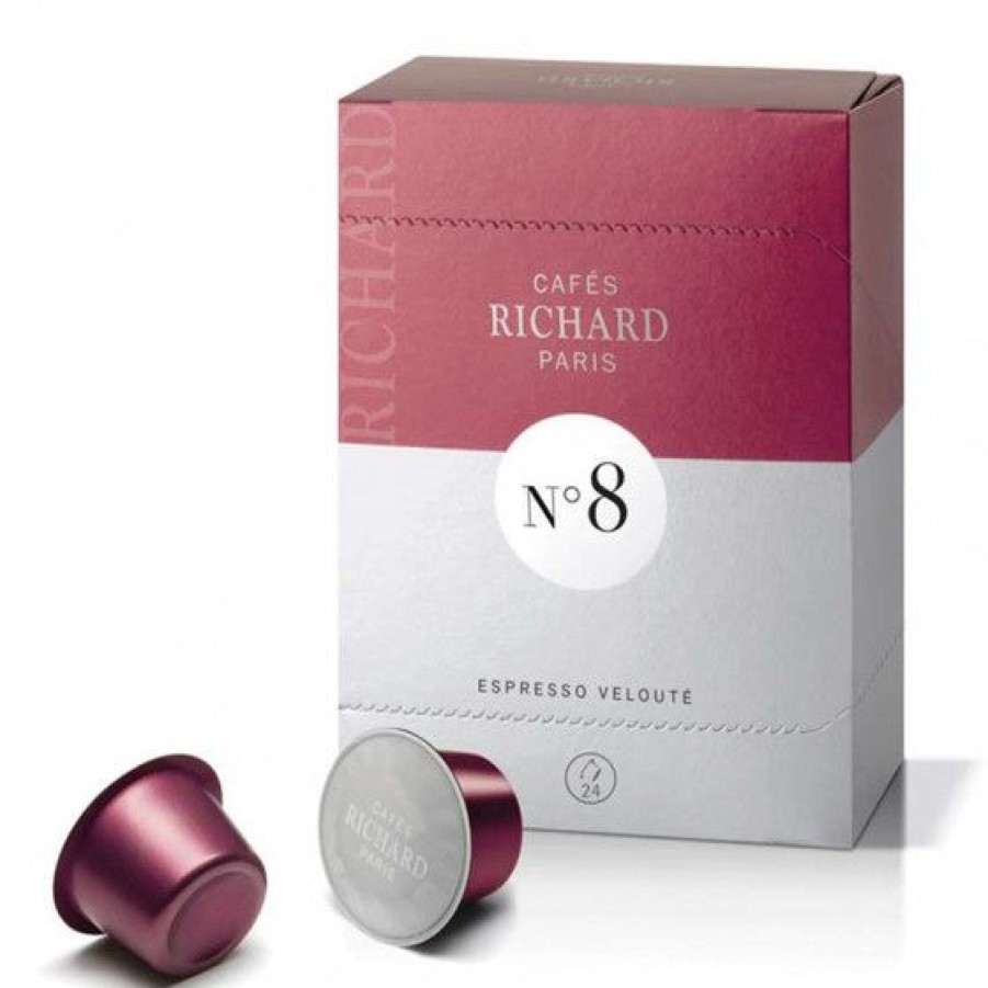 Cafe Comptoi Rsrichard Capsules Ventura | Cafe Expresso Veloute Capsules Premium N°8 Pour Machine Ventura Richard X24