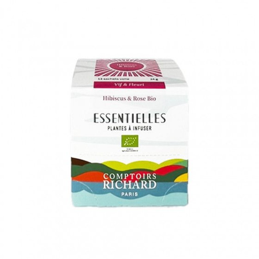 The Et Infusion Comptoi Rsrichard Rooibos Et Infusion | Infusion Essentielles Hibiscus Et Rose Bio 12 Sachets