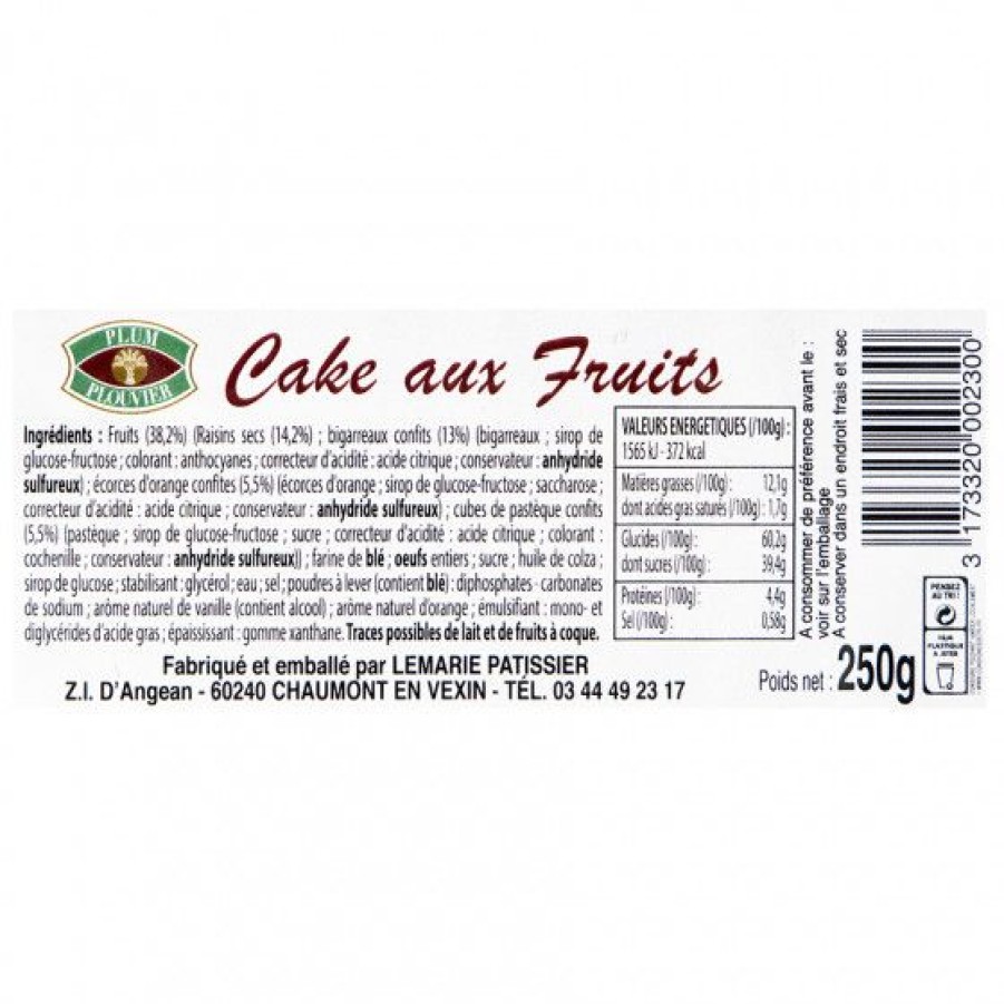 Epicerie Sucree Comptoi Rsrichard Cake Et Pain D'Epices | Cake Aux Fruits 250G