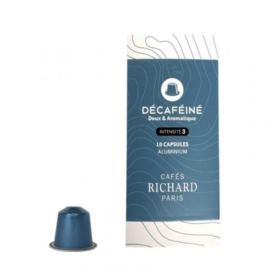 Cafe Comptoi Rsrichard Capsules Compatibles Nespresso® | Cafe Expresso Decafeine Capsules Compatibles Nespresso® X10