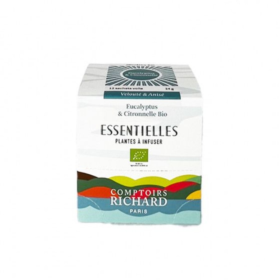 The Et Infusion Comptoi Rsrichard Rooibos Et Infusion | Infusion Essentielles Eucalyptus Et Citronnelle Bio 12 Sachets