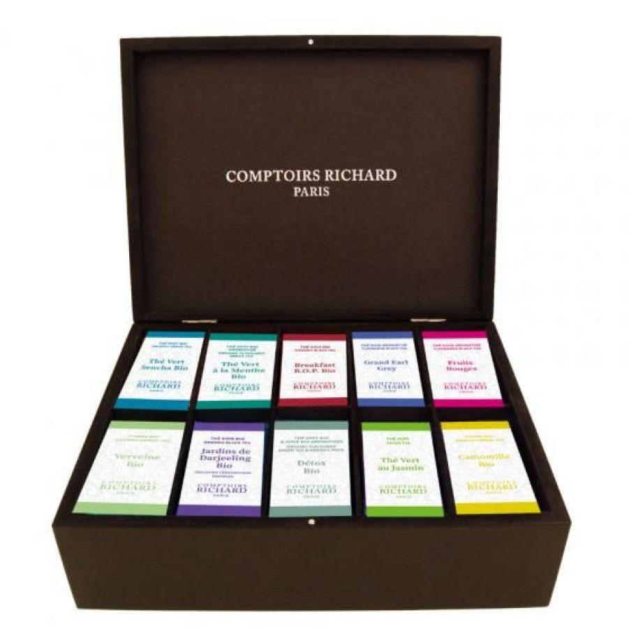 The Et Infusion Comptoi Rsrichard Coffret The | Coffret Thes Des Comptoirs Richard Assortiment Sachets Voile X100