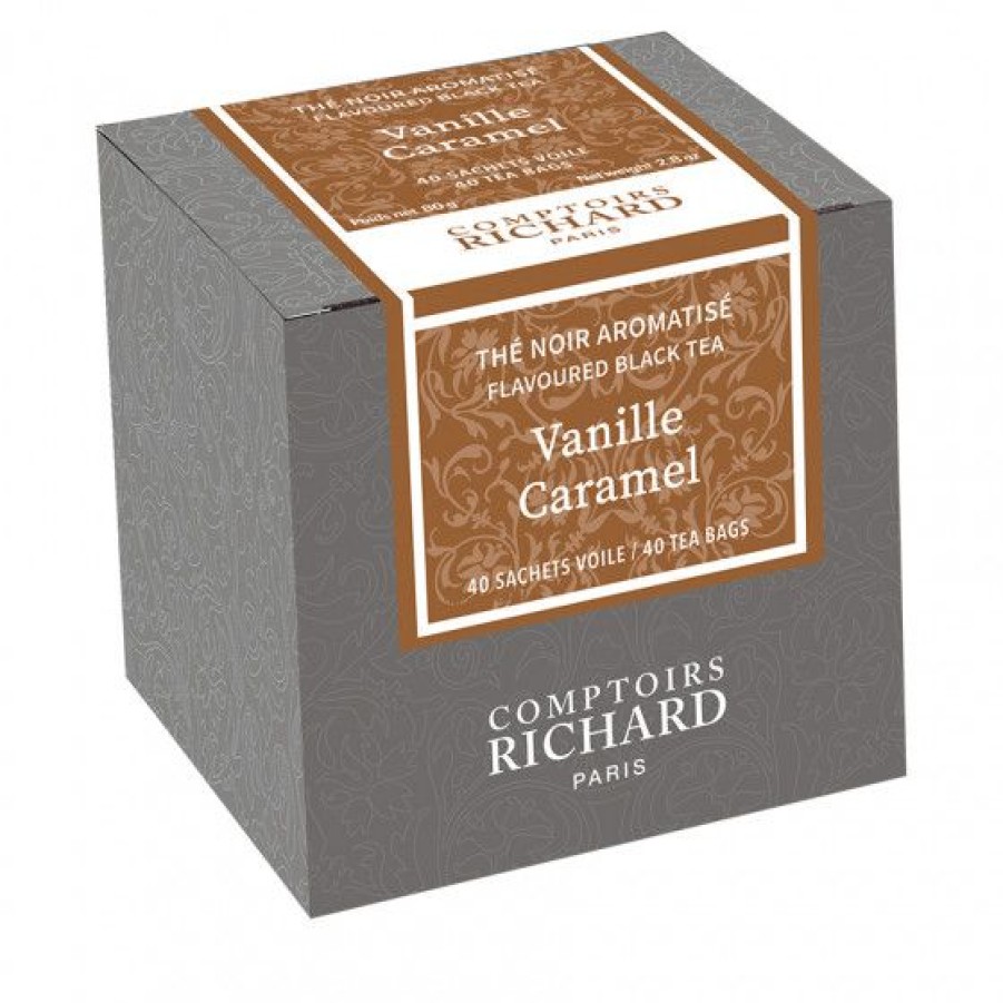 The Et Infusion Comptoi Rsrichard The Aromatise | The Noir Vanille Caramel Sachets Voile X40