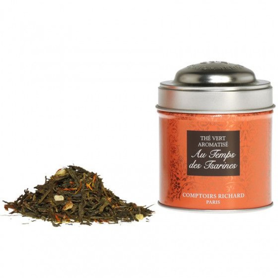 The Et Infusion Comptoi Rsrichard The Aromatise | The Vert Au Temps Des Tsarines Boite Metal Vrac 25G