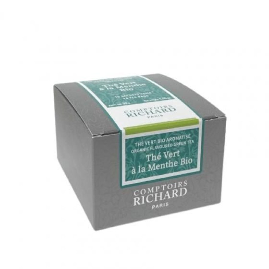 The Et Infusion Comptoi Rsrichard The Aromatise | The Vert A La Menthe Bio Sachets Voile X15