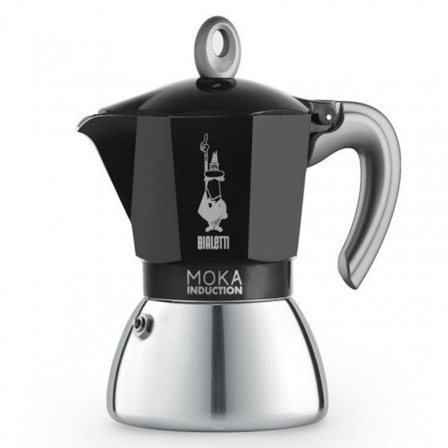 Machine Et Cafetiere Comptoi Rsrichard Cafetiere Italienne | Cafetiere Italienne Moka Induction Noire Brillante 6 Tasses Bialetti