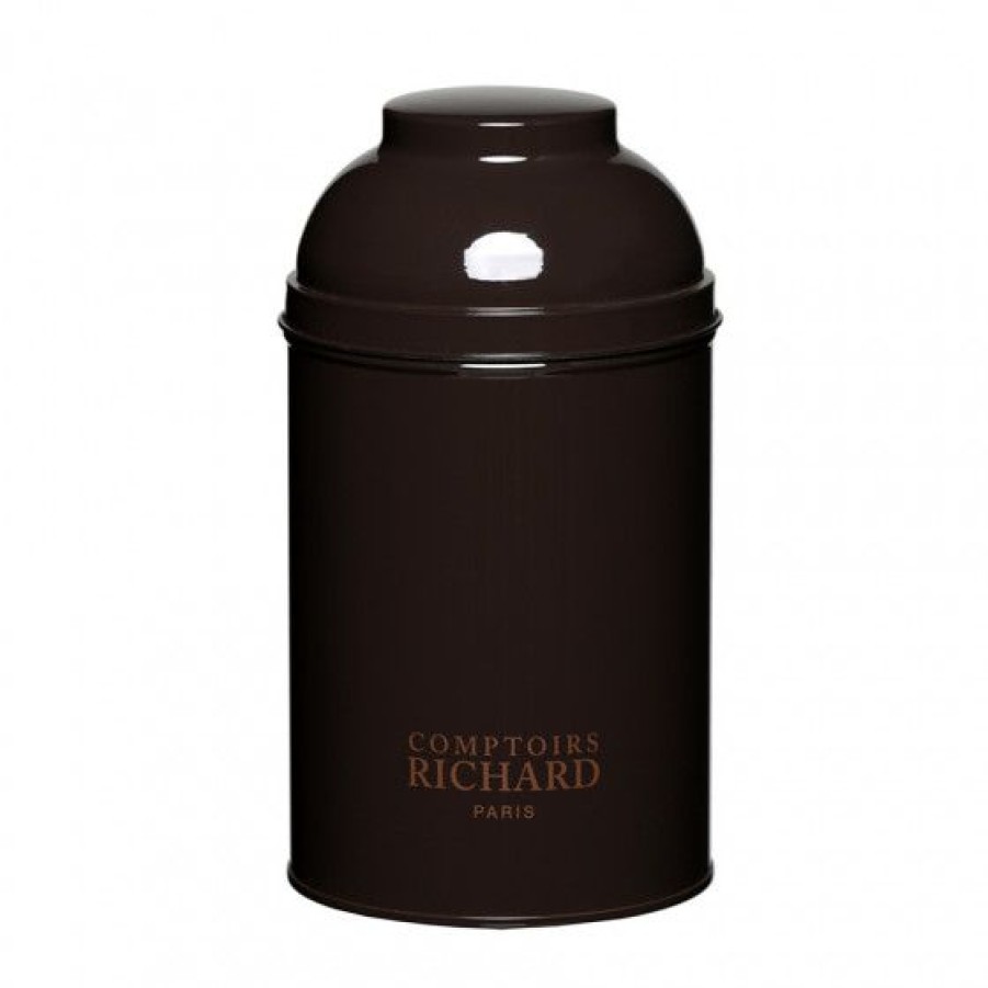 Accessoires Comptoi Rsrichard Boite De Conservation The | Boite Vide Laquee Dome Marron