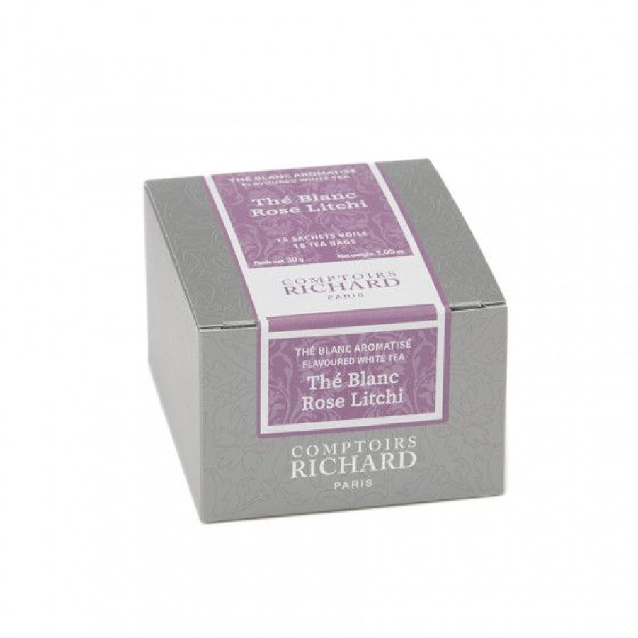 The Et Infusion Comptoi Rsrichard The Aromatise | The Blanc Rose Litchi Sachets Voile X15