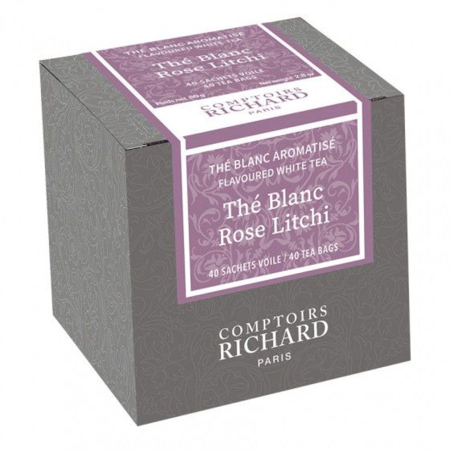 The Et Infusion Comptoi Rsrichard The Aromatise | The Blanc Rose Litchi Sachets Voile X40