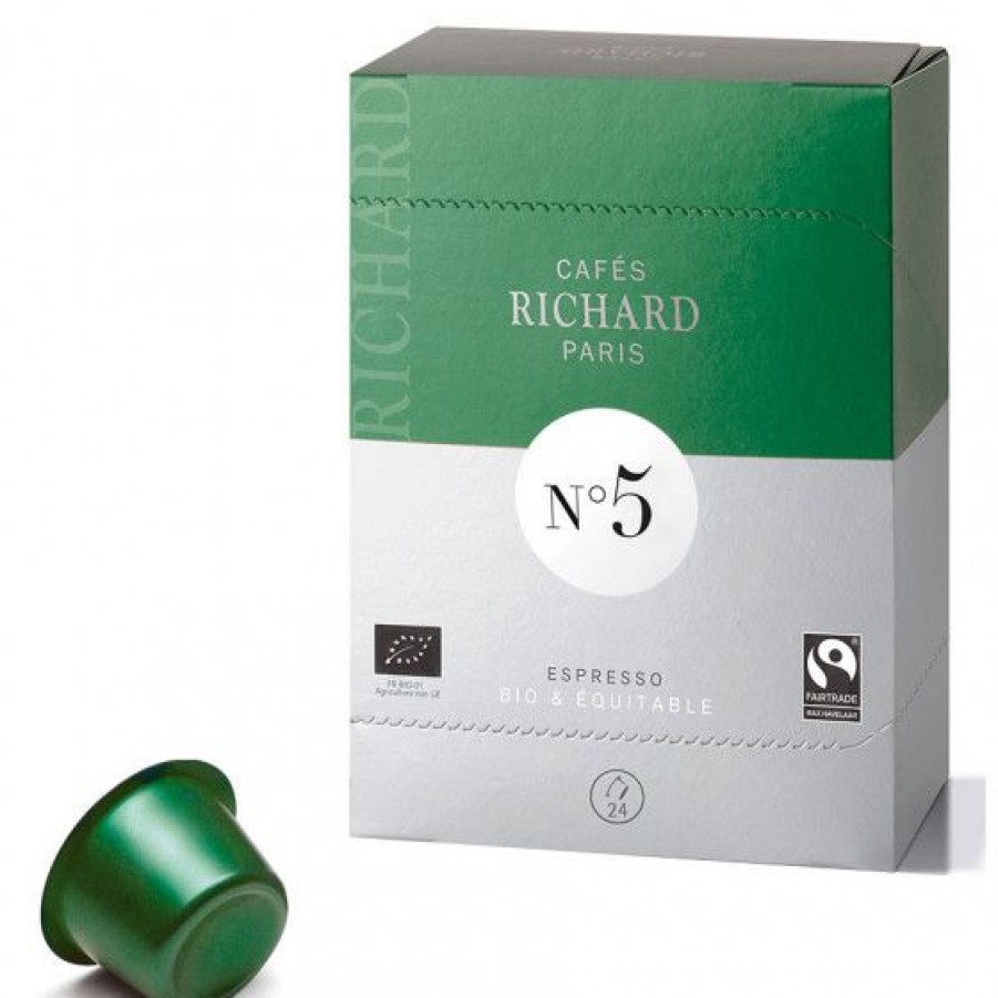 Cafe Comptoi Rsrichard Capsules Ventura | Cafe Expresso Capsules Premium Bio Et Equitable N°5 Pour Machine Ventura Richard X24