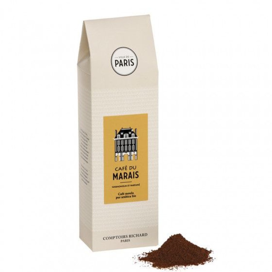 Cafe Comptoi Rsrichard Cafe Moulu | Cafe Bio Moulu Marais Etui 250G