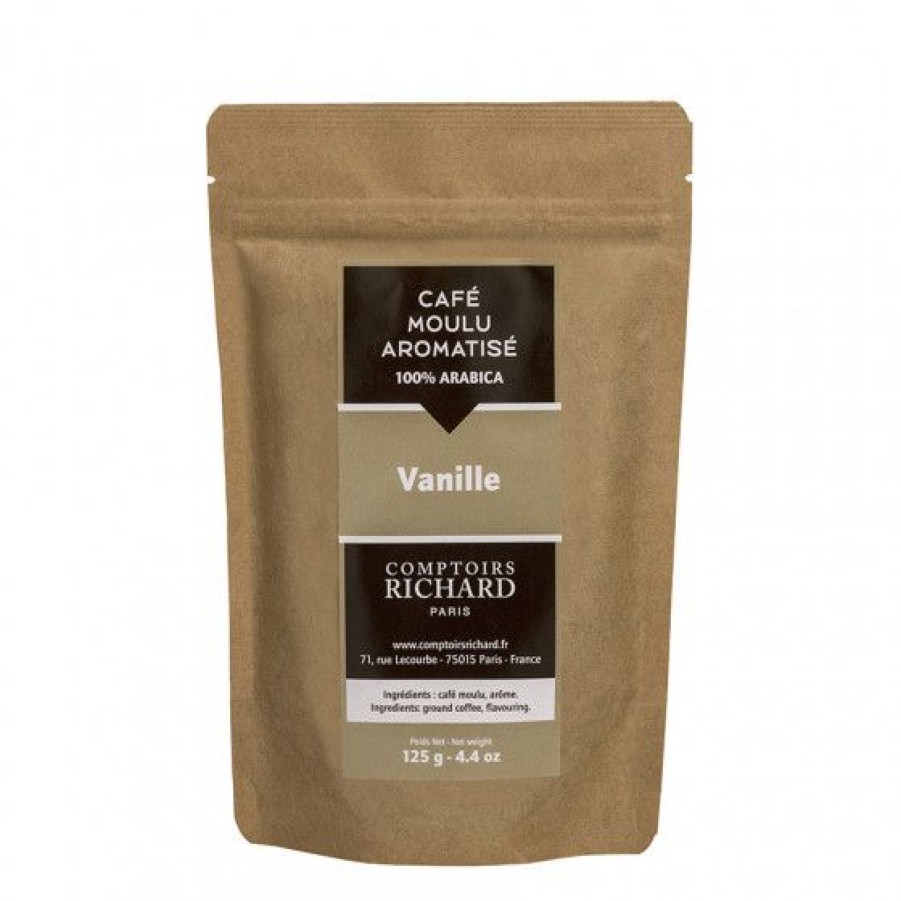 Cafe Comptoi Rsrichard Cafe Moulu | Cafe Moulu Moka Aromatise Vanille 125G