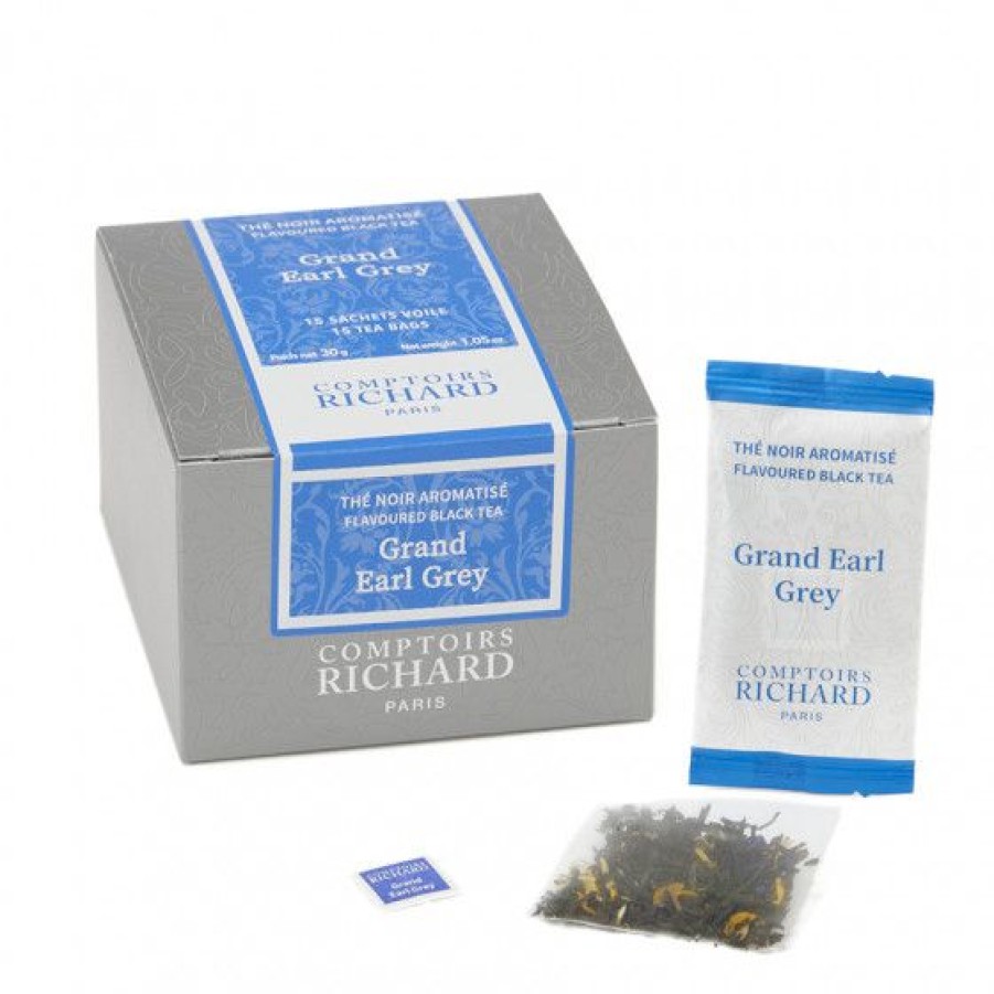 The Et Infusion Comptoi Rsrichard The Aromatise | The Noir Grand Earl Grey Sachets Voile X15