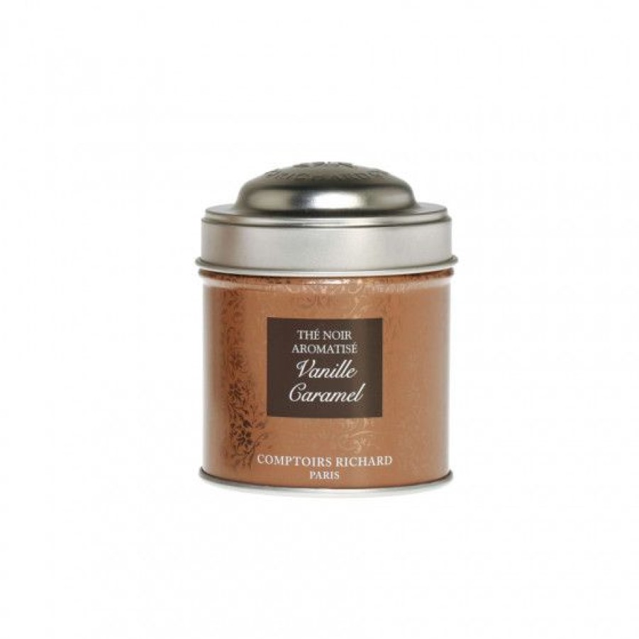 The Et Infusion Comptoi Rsrichard The Aromatise | The Noir Vanille Caramel Boite Metal Vrac 30G