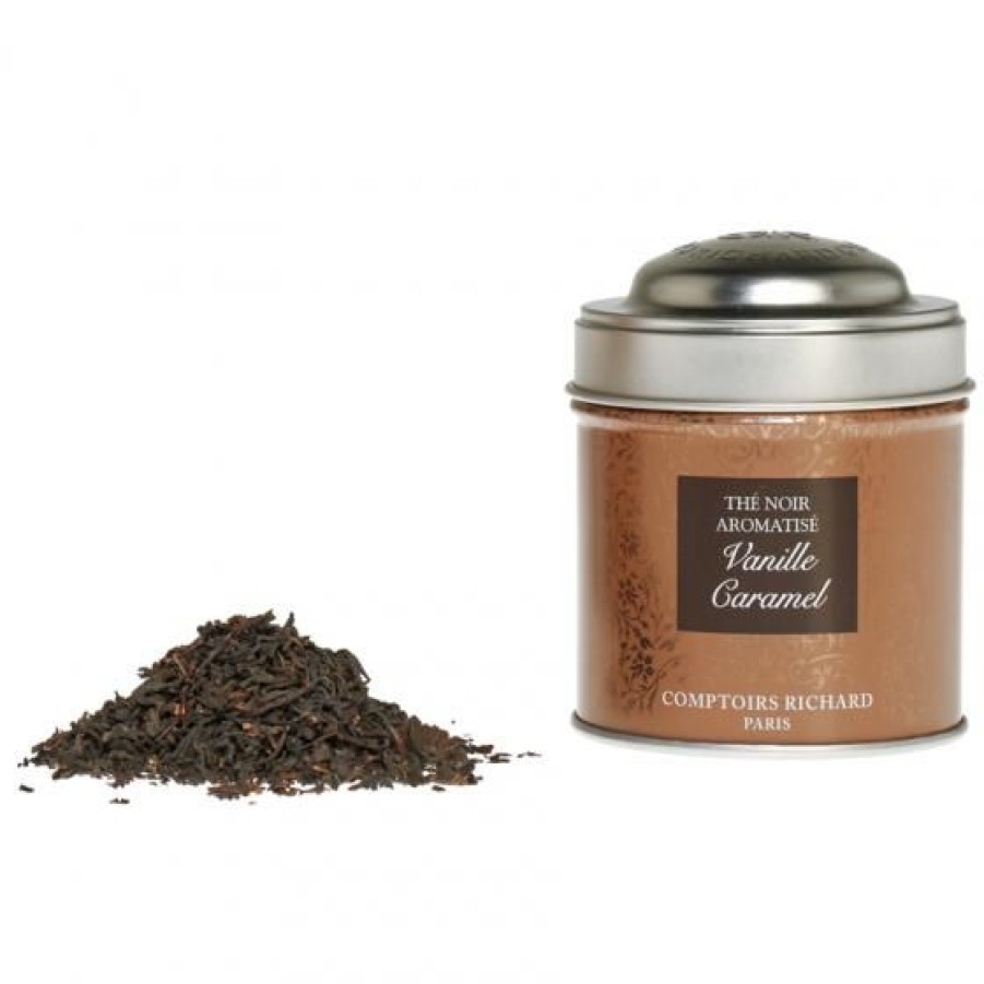 The Et Infusion Comptoi Rsrichard The Aromatise | The Noir Vanille Caramel Boite Metal Vrac 30G