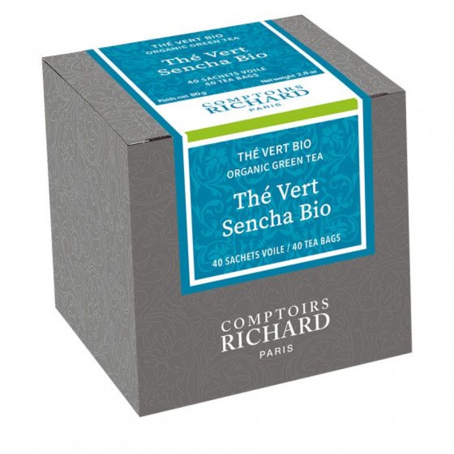 The Et Infusion Comptoi Rsrichard The Pure Origine | The Vert De Chine Sencha Bio Sachets Voile X40