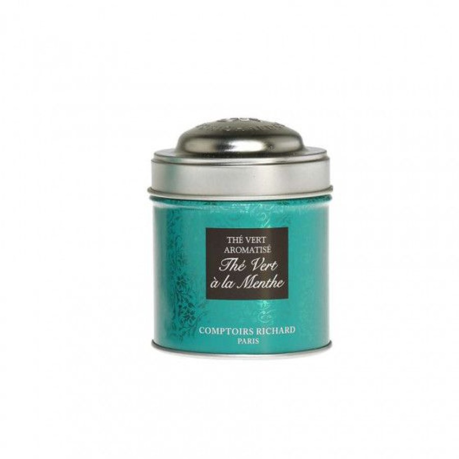 The Et Infusion Comptoi Rsrichard The Aromatise | The Vert A La Menthe Boite Metal Vrac 25G