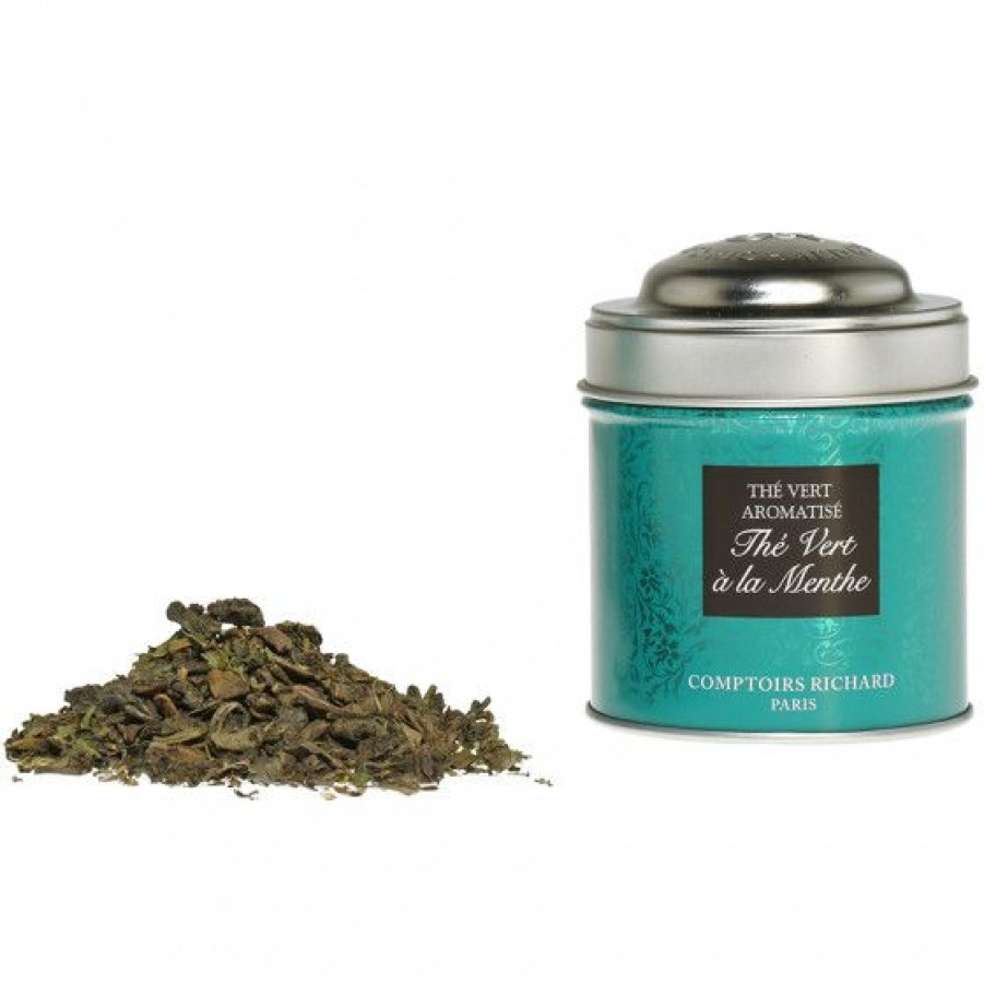 The Et Infusion Comptoi Rsrichard The Aromatise | The Vert A La Menthe Boite Metal Vrac 25G