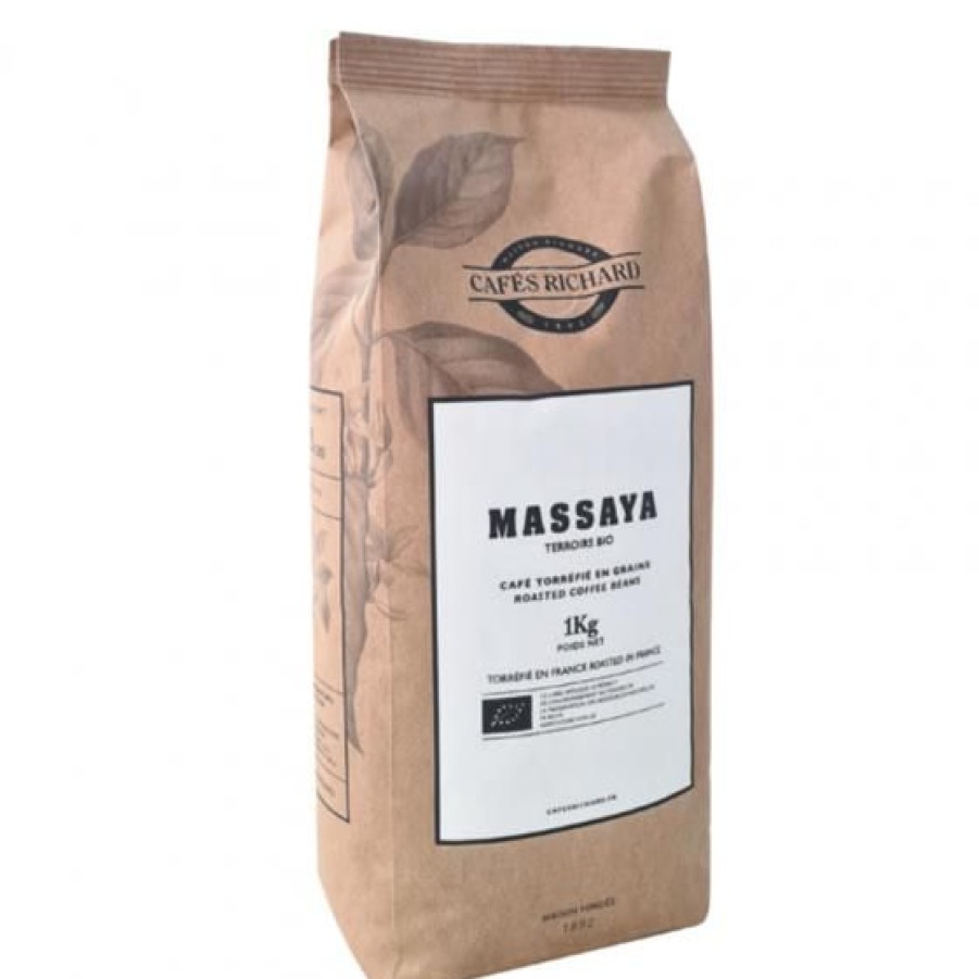 Cafe Comptoi Rsrichard Cafe Pure Origine | Cafe Massaya Bio En Grains 1Kg