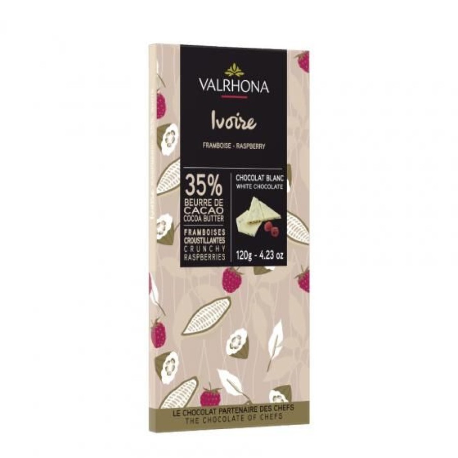 Epicerie Sucree Comptoi Rsrichard Chocolat | Tablette De Chocolat Blanc 35% Ivoire Framboise 120G